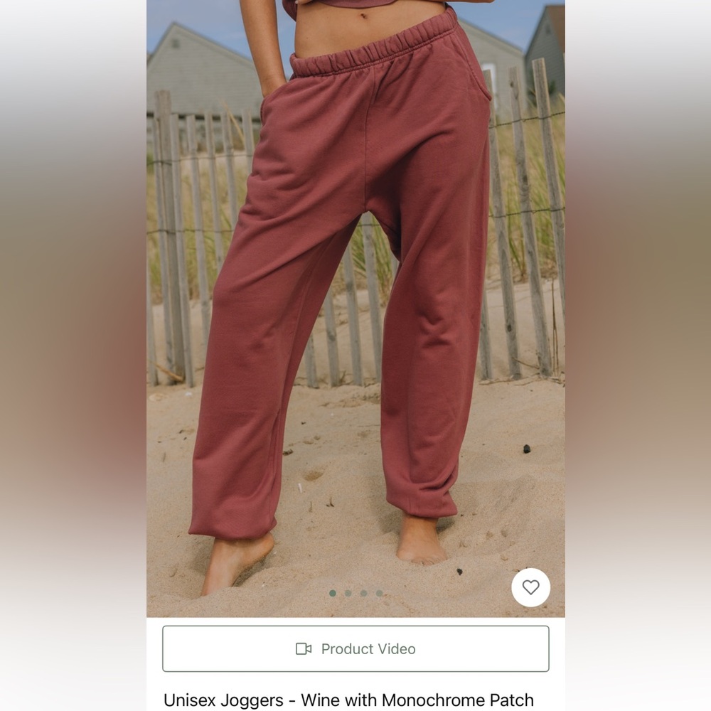 Daily Drills Unisex Joggers - Wine with Monochrome Patch